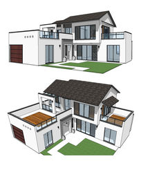 民居建筑草圖與市政工程 設計素材的融合與應用
